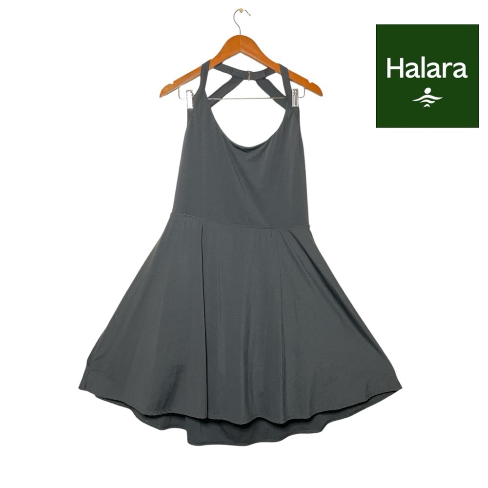 HALARA U Neck Cut Out 2-in-1 Pocket Mini Barre Ballet Dance Dress | 3X Long - Picture 4 of 8